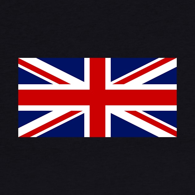 Red White and Blue Cross Flag of United Kingdom by pdpress